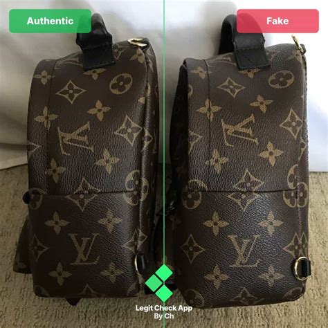 louis vuitton mini backpack real vs fake|how to check if louis vuitton is real.